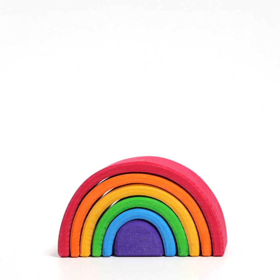 Home Grimm’s Decorative Objects | Small Wooden Rainbow - Coloured