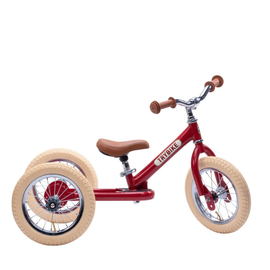 Toys Trybike Bikes, Trikes, Scooters | Vintage Red 2 In 1 Balance Bike / Trike