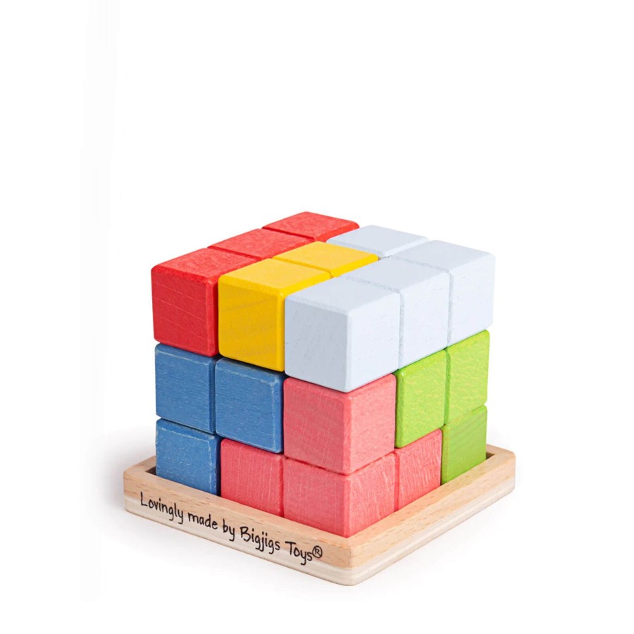 Toys Big Jigs Games, Puzzles, Jigsaws | Wooden Lock-A-Cube Game