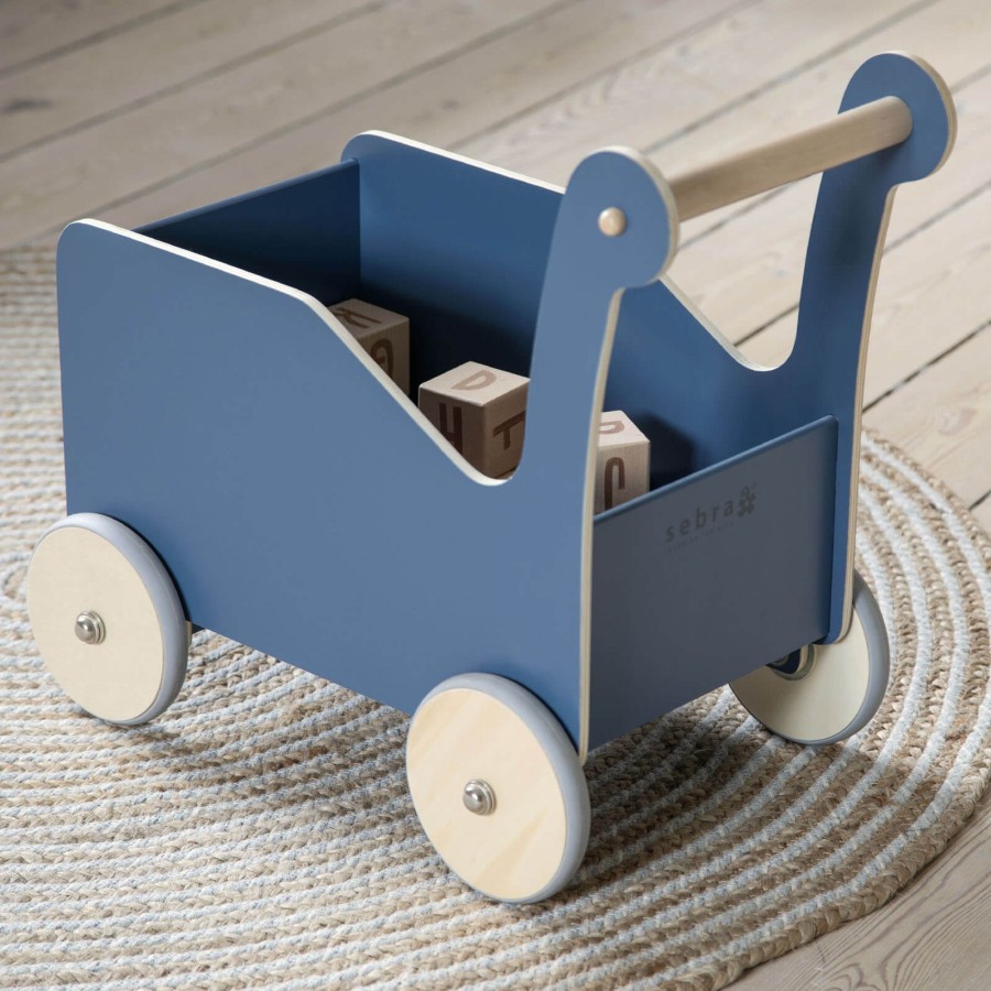 Toys Sebra Walkers, Prams | Baby Walker Cart - Nordic Blue