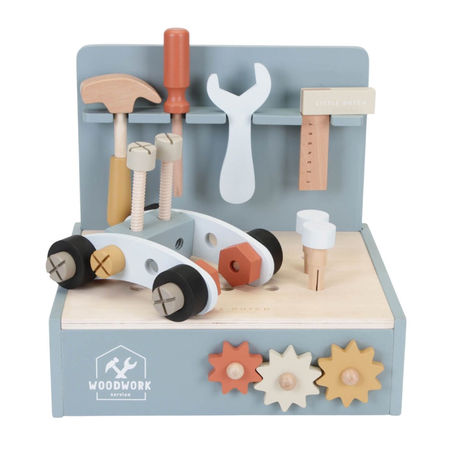 Toys Little Dutch Tool Sets, Workbenches | Mini Workbench And Tools Set