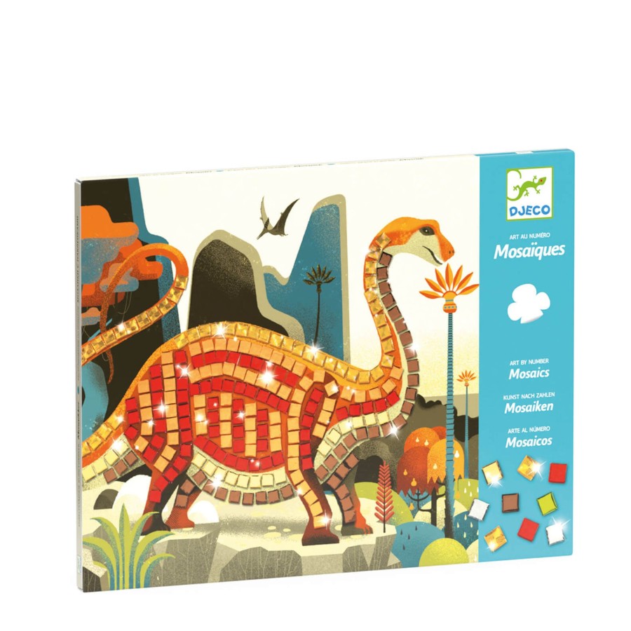 Toys Djeco Arts & Crafts | Mosaics Craft Set - Dinosaurs