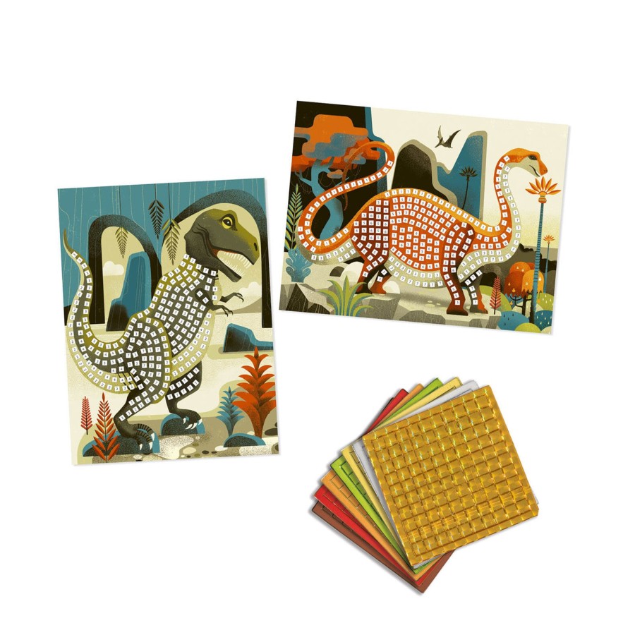 Toys Djeco Arts & Crafts | Mosaics Craft Set - Dinosaurs