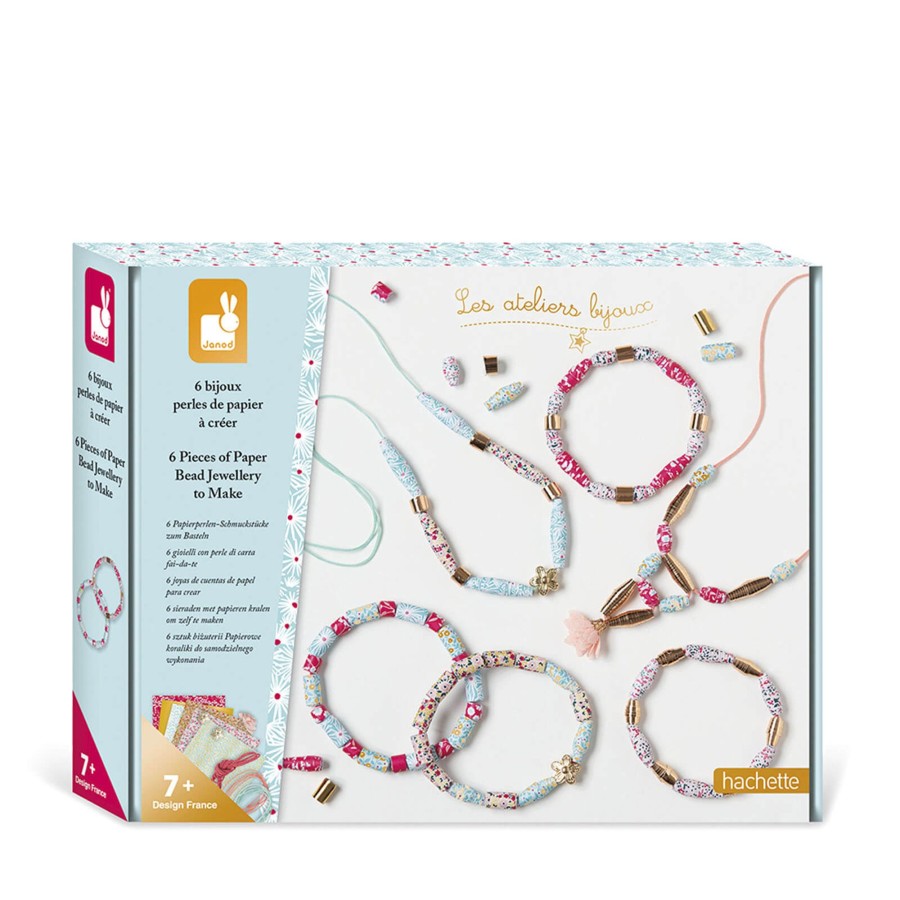 Toys Janod Arts & Crafts | 6 Pieces Of Paper Bead Jewellery To Make