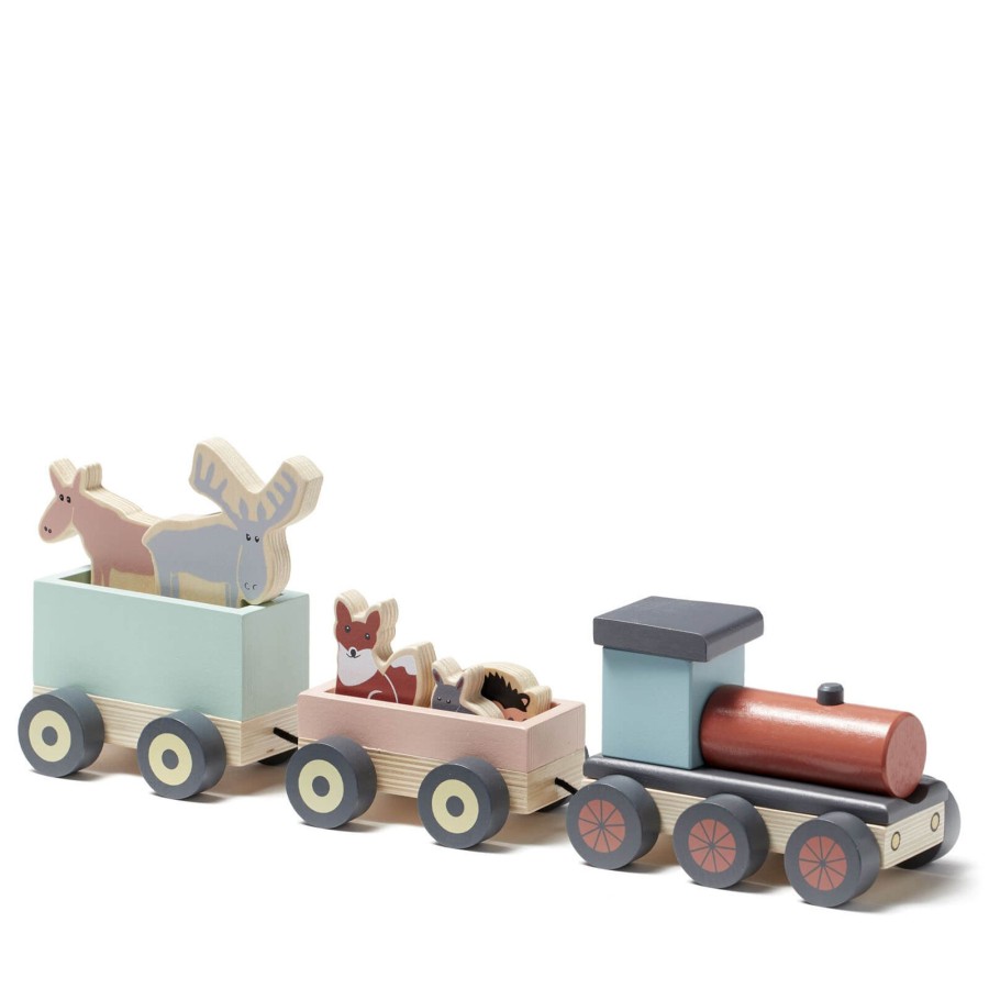 Toys Kids Concept Push & Pull Along Toys | Edvin Animal Wooden Train