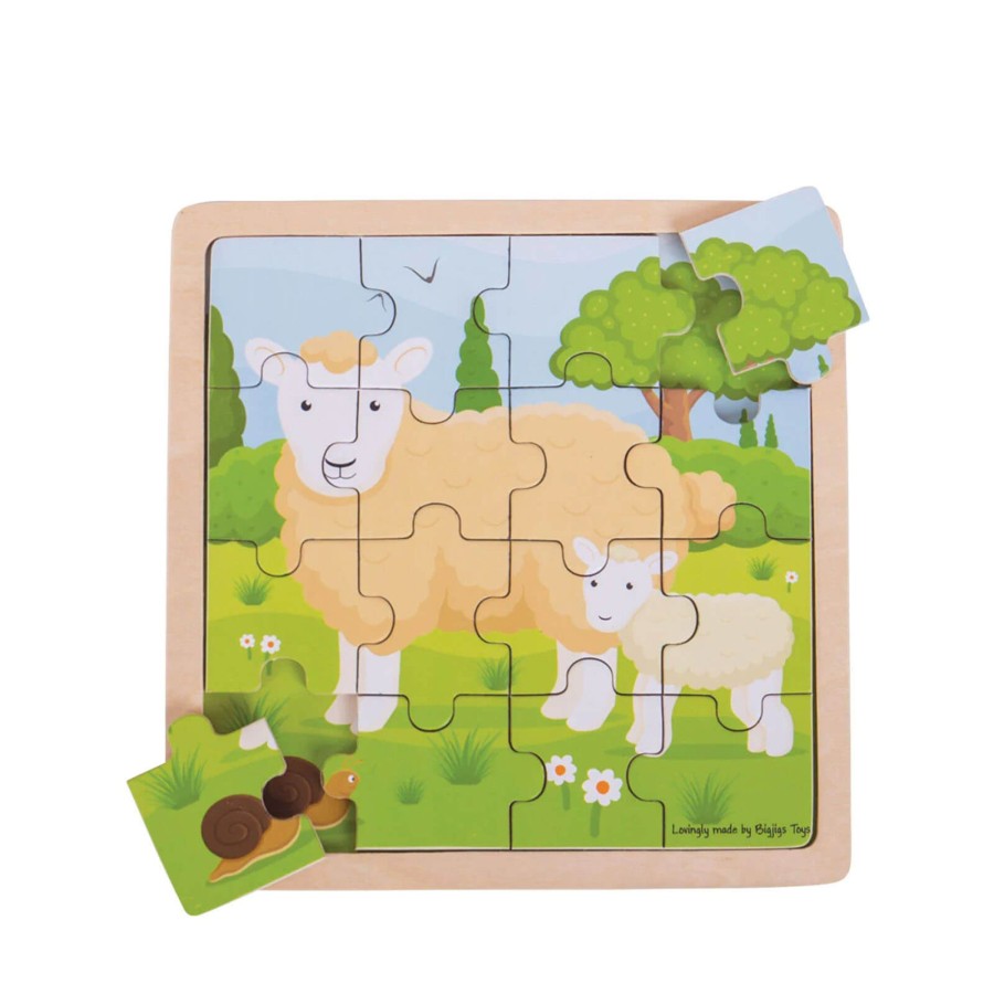 Toys Big Jigs Games, Puzzles, Jigsaws | Sheep And Lamb Puzzle