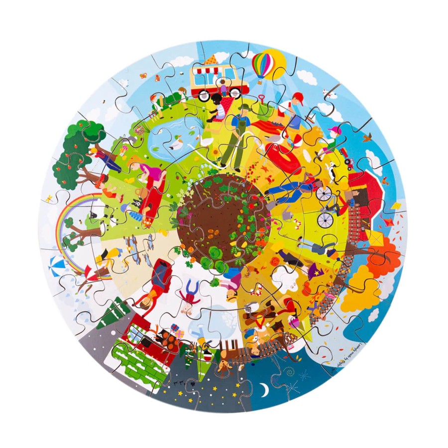 Toys Big Jigs Games, Puzzles, Jigsaws | Floor Puzzle The Four Seasons Circular