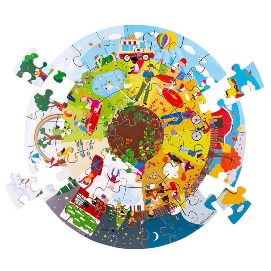 Toys Big Jigs Games, Puzzles, Jigsaws | Floor Puzzle The Four Seasons Circular