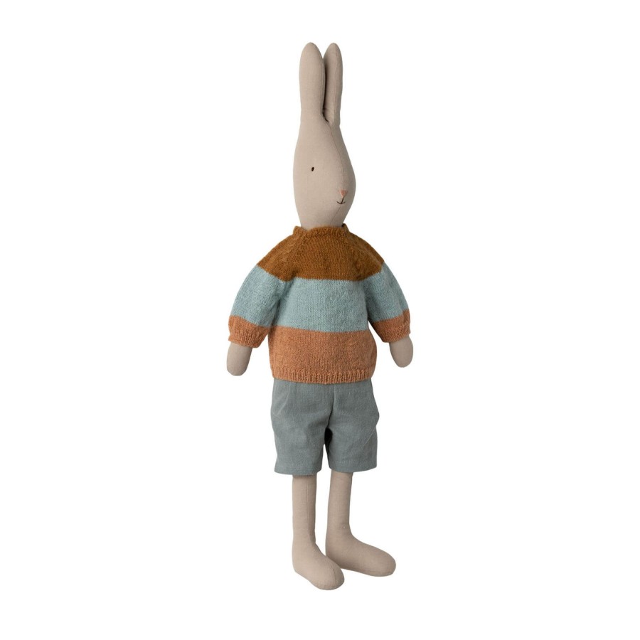 Toys Maileg Soft Toys, Comforters | Rabbit Size 5 - Classic Sweater And Shorts