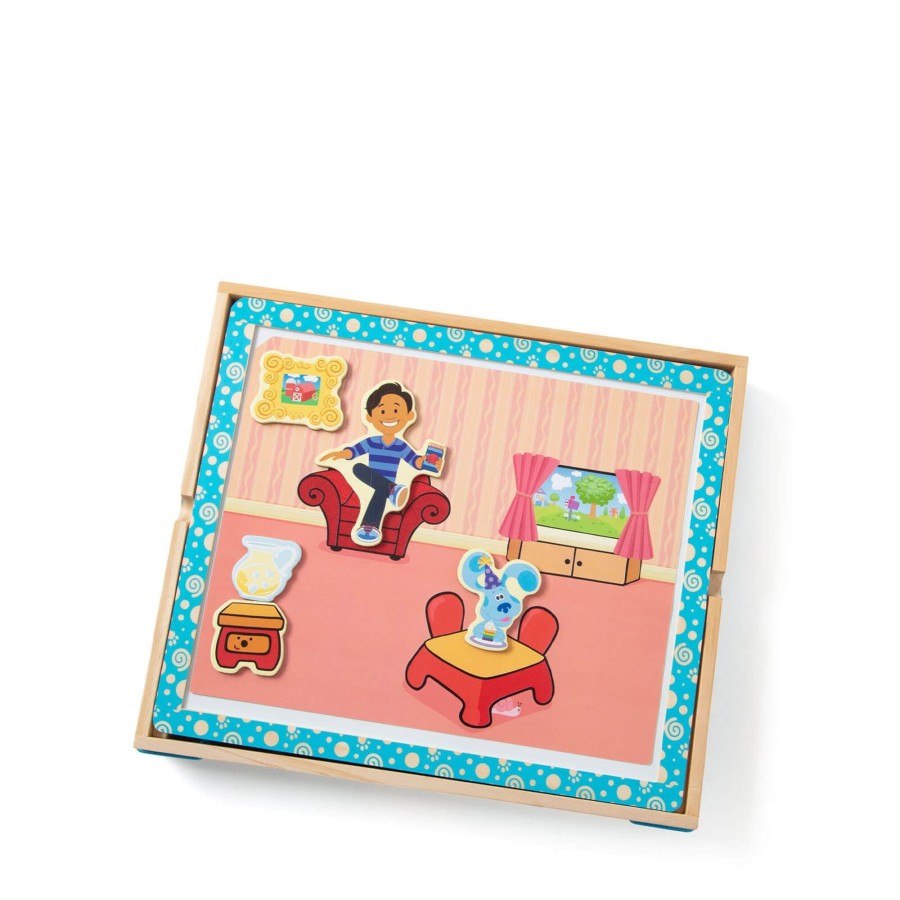 Toys Melissa and Doug Arts & Crafts | Blues Clues Wooden Magnetic Picture Game