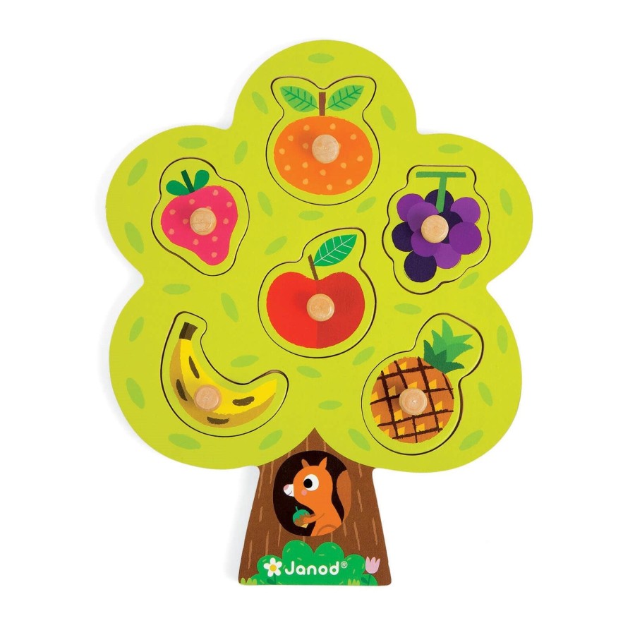 Toys Janod Games, Puzzles, Jigsaws | Fruit Tree Puzzle