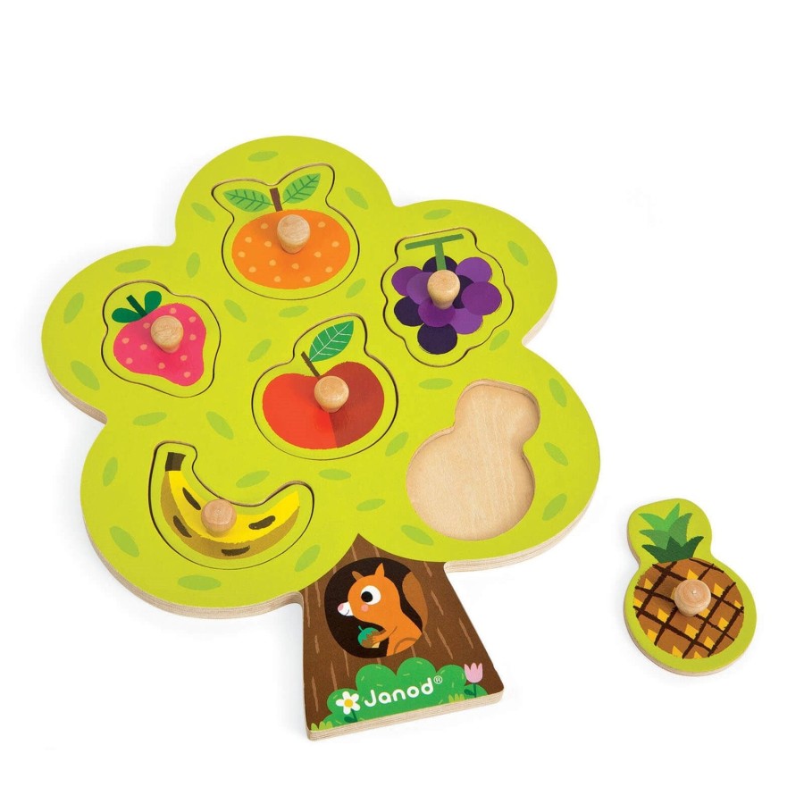 Toys Janod Games, Puzzles, Jigsaws | Fruit Tree Puzzle