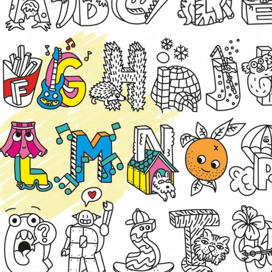 Toys OMY Arts & Crafts | Colouring Poster - Abc