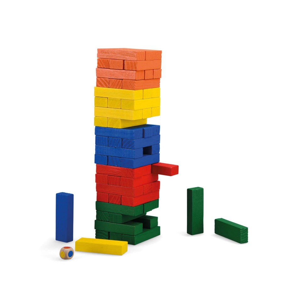 Toys Moulin Roty Games, Puzzles, Jigsaws | Wooden Tumbling Tower Game