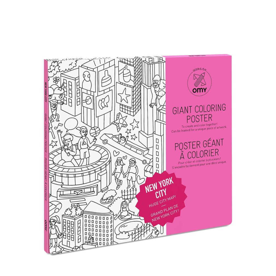 Toys OMY Arts & Crafts | Colouring Poster - New York