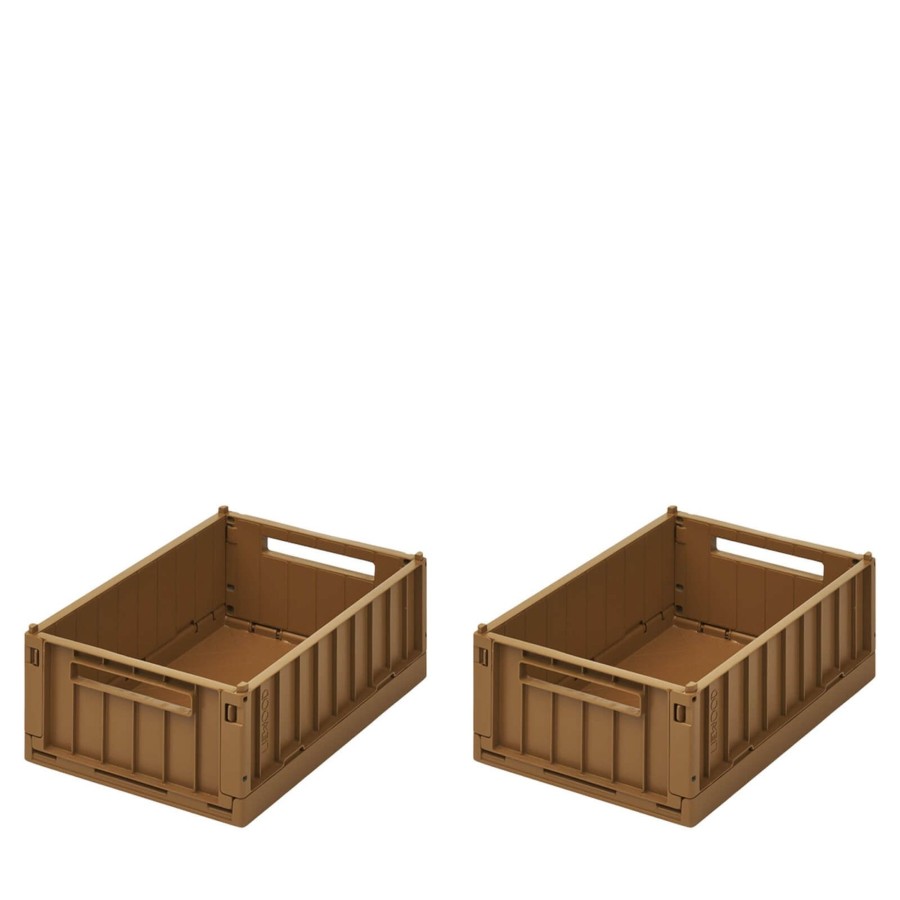 Home Liewood Toy Storage | Weston Storage Box Small 2 Pack Golden Caramel