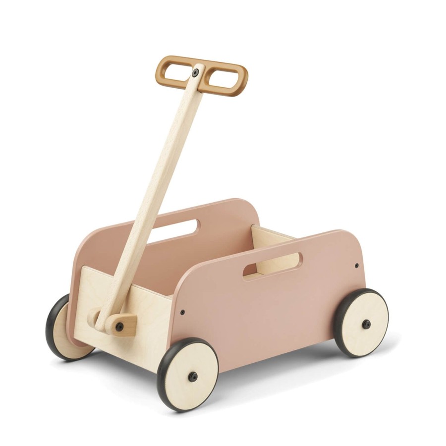 Toys Liewood Wooden Toys | Tyra Wagon Tuscany Rose / Golden Caramel Mix