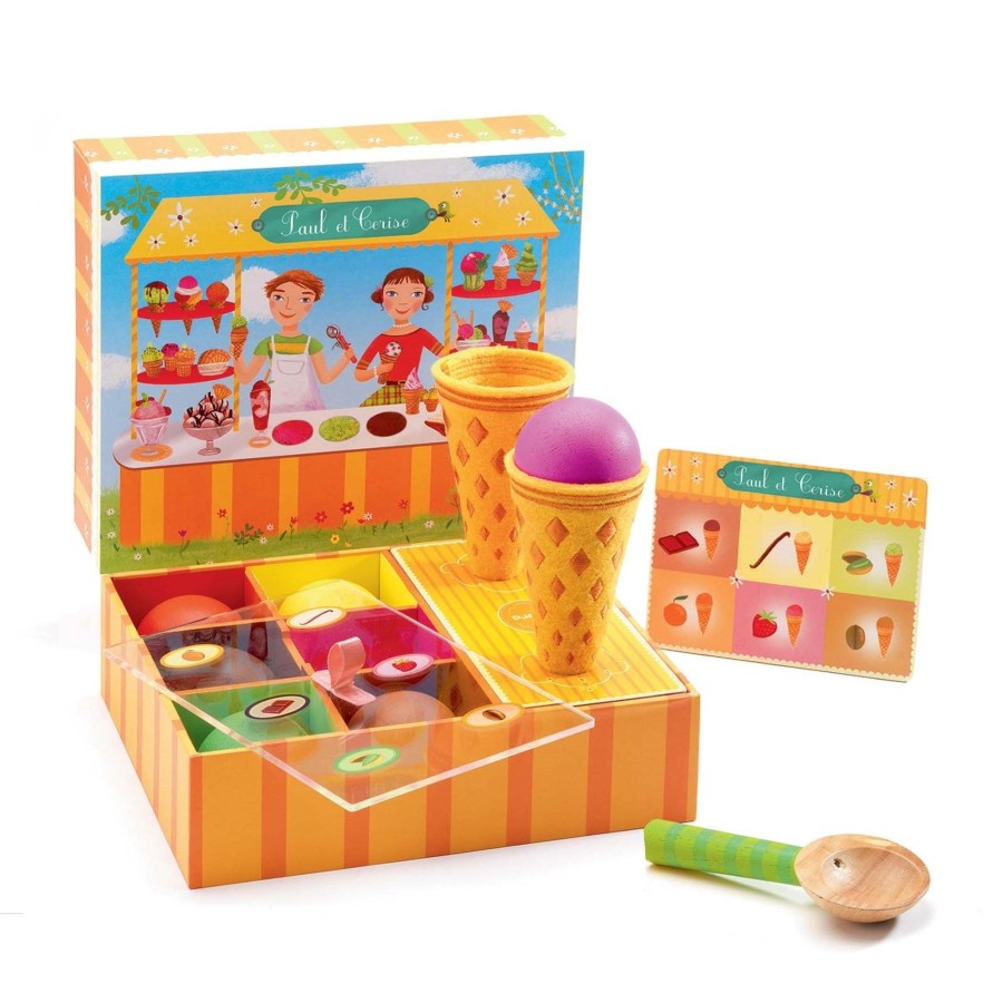 Toys Djeco Kitchens, Foods | Paul And Cerise Ice Cream Play Set