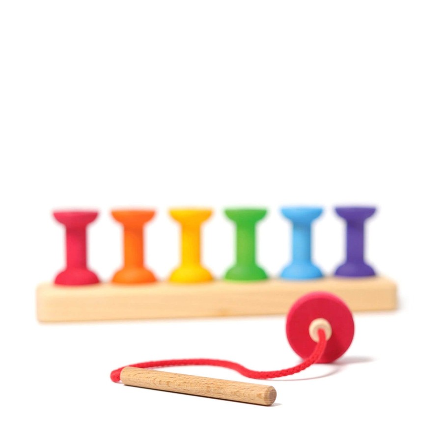 Toys Grimm’s Games, Puzzles, Jigsaws | Thread Game - Small Bobbins