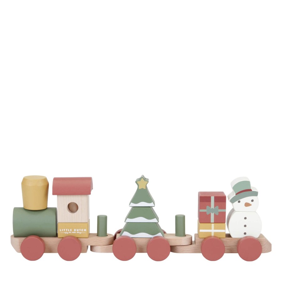 Toys Little Dutch Stacking Toys | Christmas Stacking Train