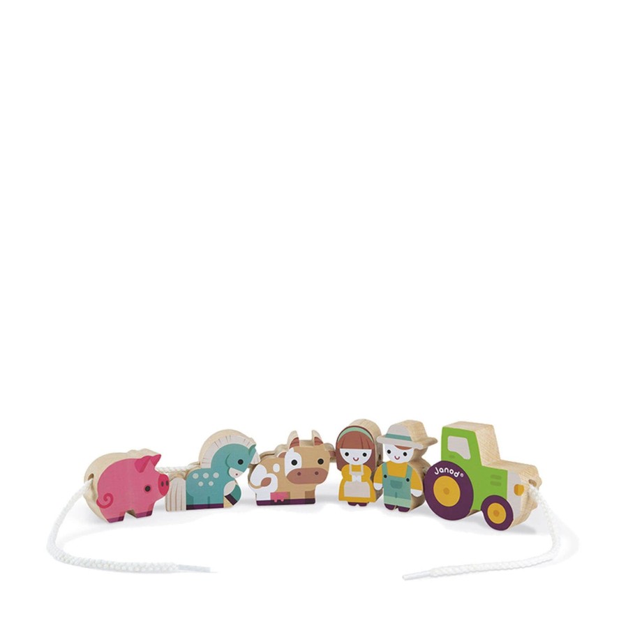 Toys Janod Arts & Crafts | Stringable Farm Themed Beads