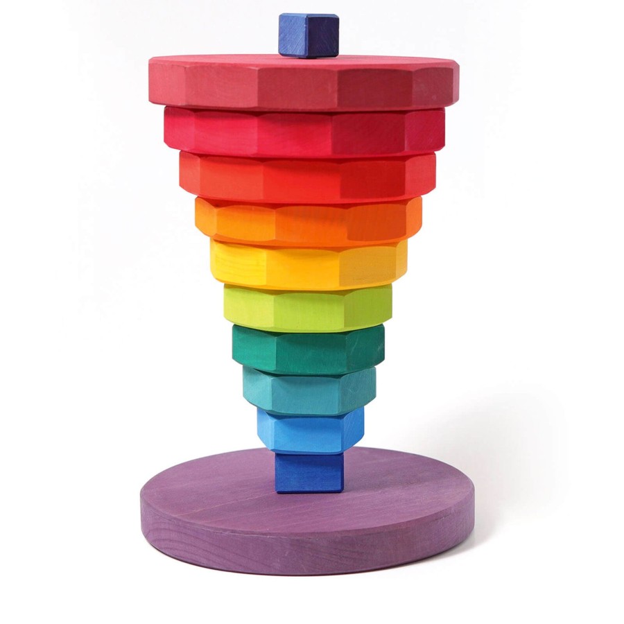 Toys Grimm’s Stacking Toys | Giant Geometrical Stacking Tower