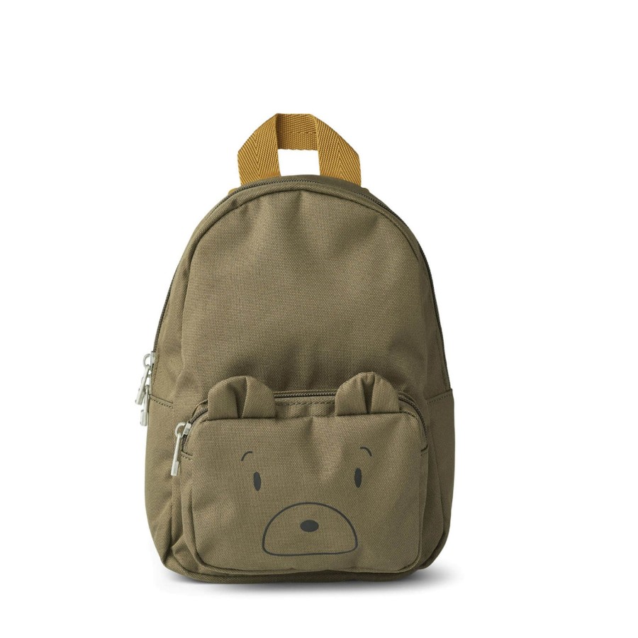 Home Liewood Lunch Bags, Backpacks | Saxo Mini Backpack / Lunch Bag Mr Bear Khaki