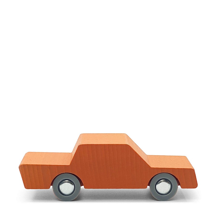 Toys Waytoplay Trains, Cars, Planes | Back And Forth Wooden Toy Car - Orange