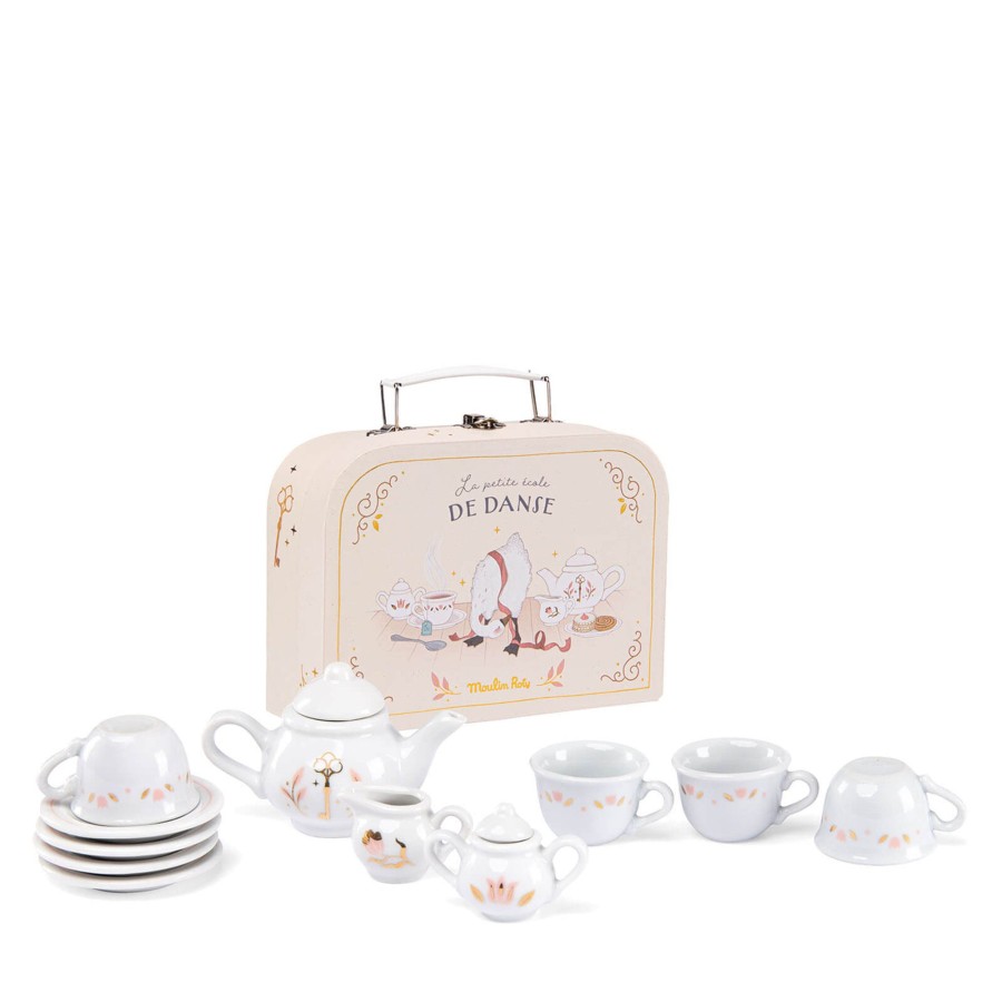 Toys Moulin Roty Kitchens, Foods | Tea Set Suitcase - The Little Dance School