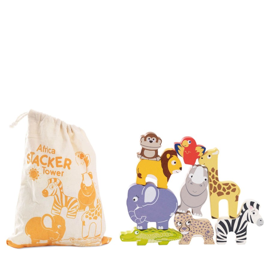 Toys Le Toy Van Stacking Toys | Africa Stacker And Bag