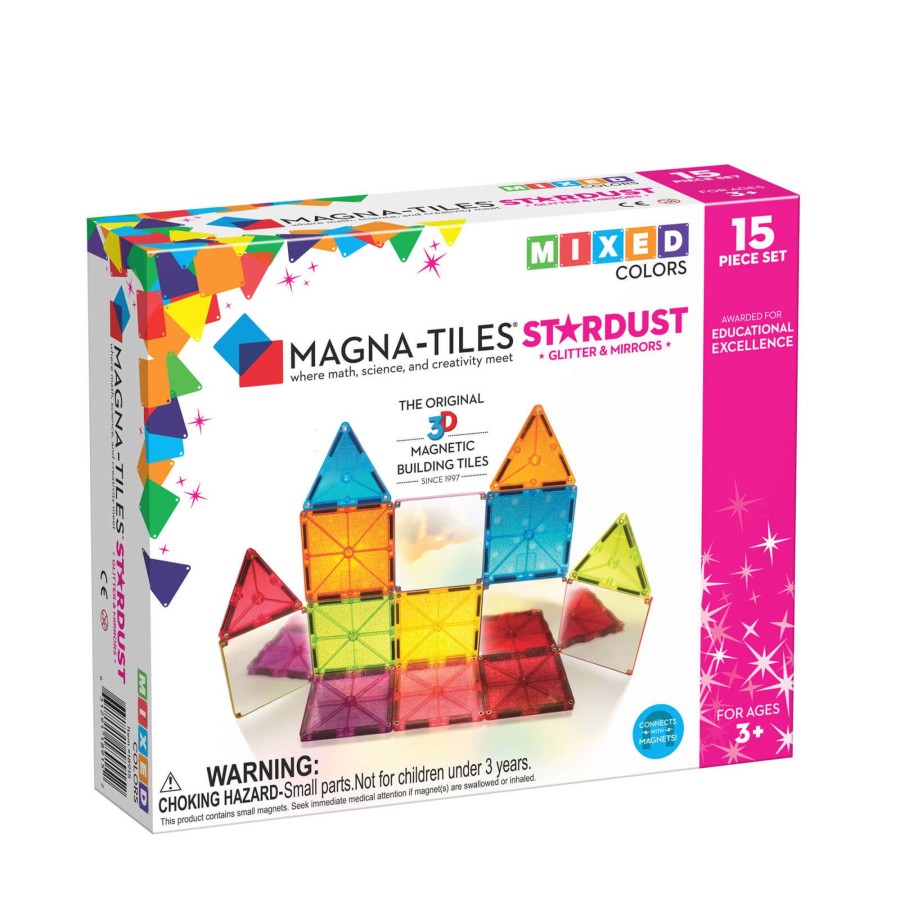 Toys Magna-Tiles Stacking Toys | Stardust 15 Piece Set