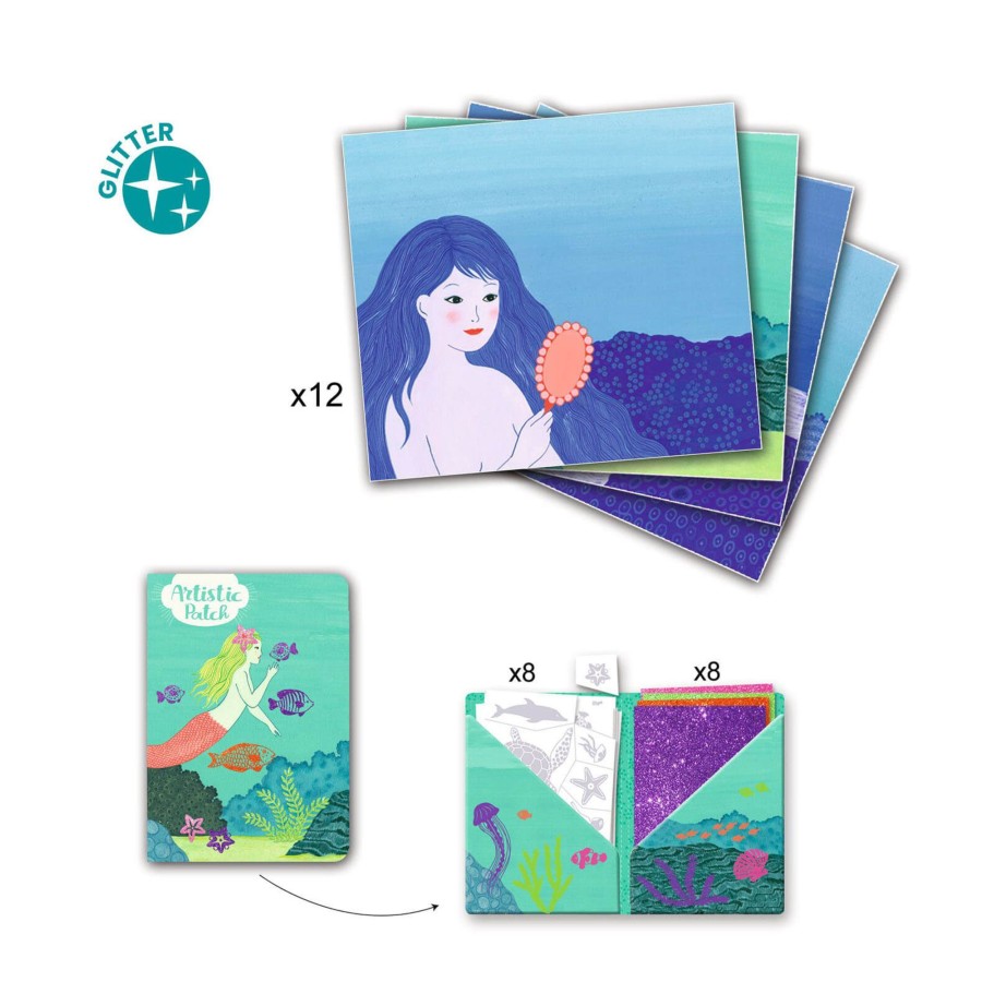 Toys Djeco Arts & Crafts | Artistic Patch Craft Set - Ocean