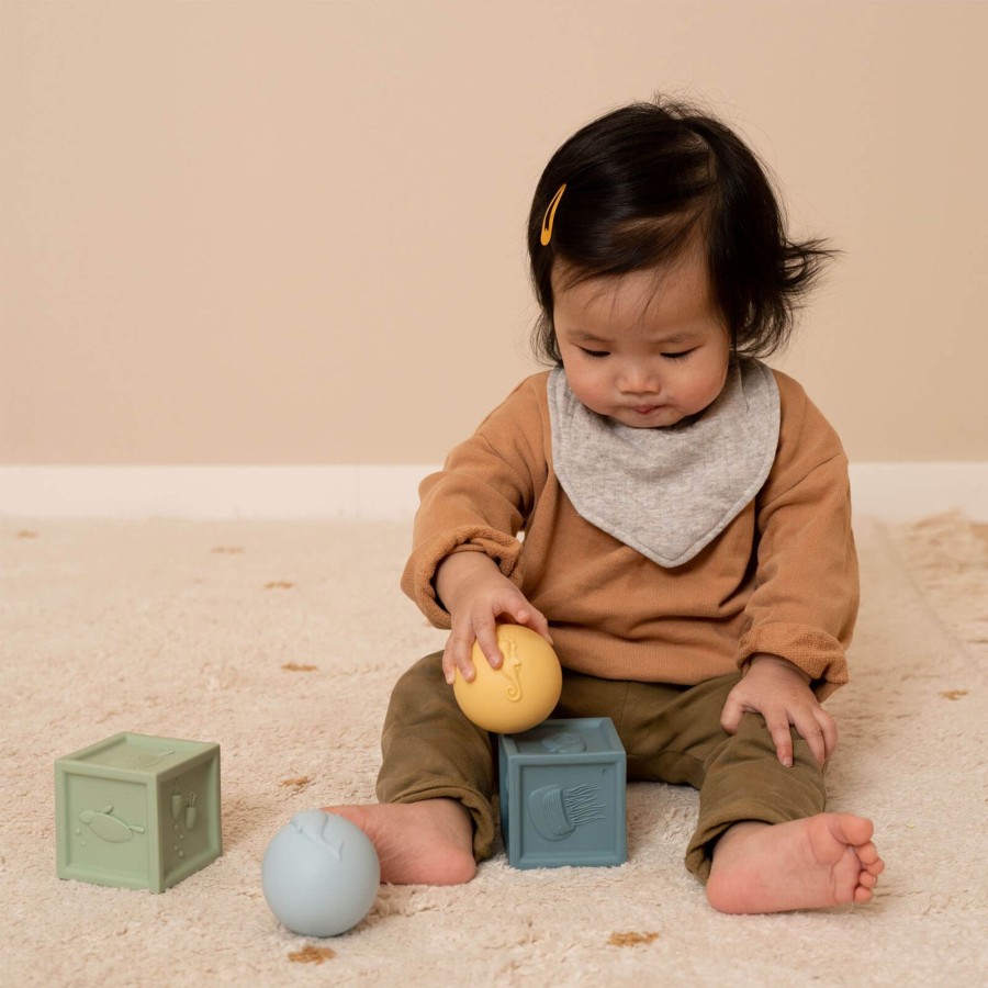 Toys Little Dutch Stacking Toys | Ocean Cubes And Ball Set