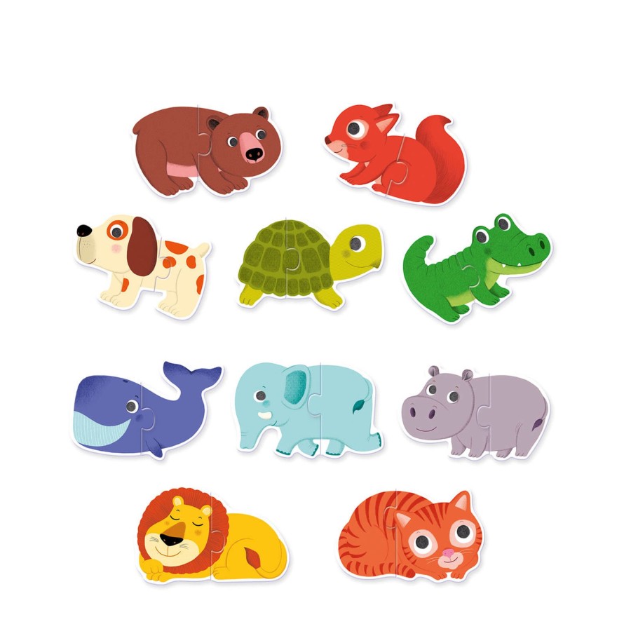 Toys Djeco Games, Puzzles, Jigsaws | 10 Duo Puzzles - Animals