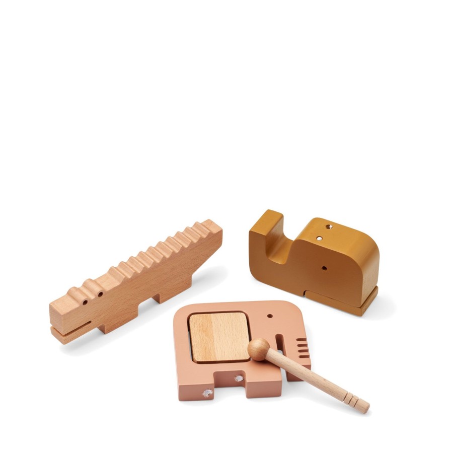 Toys Liewood Musical Instruments | Torsten Music Instrument Set Tuscany Rose / Golden Caramel