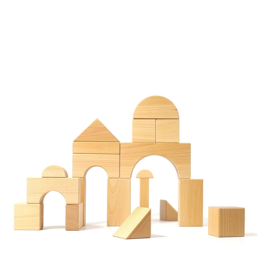 Toys Grimm’s Stacking Toys | Wooden Natural Giant Building Blocks