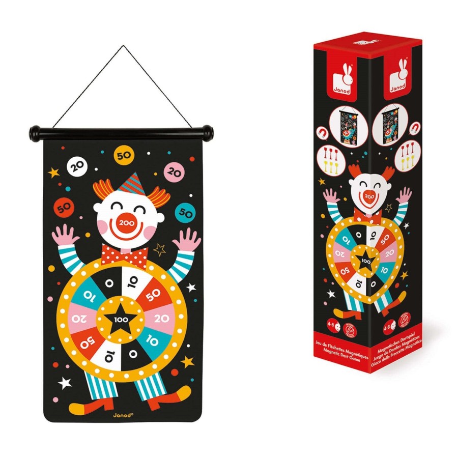 Toys Janod Games, Puzzles, Jigsaws | Magnetic Dart Game - Circus