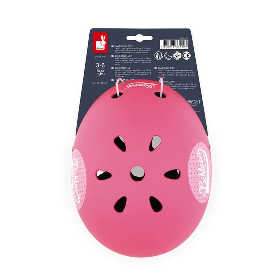 Toys Janod Bikes, Trikes, Scooters | Pink Dots Helmet For Balance Bike