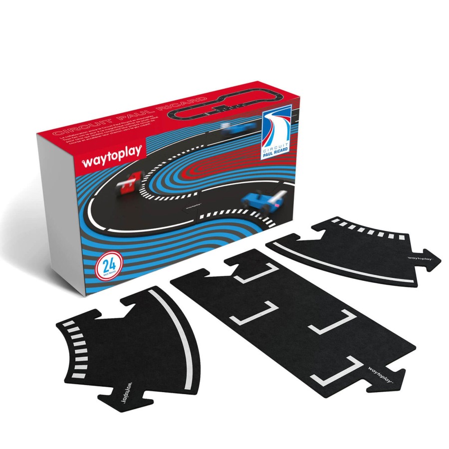 Toys Waytoplay Trains, Cars, Planes | Circuit Paul Ricard - Large Race Track 24 Pieces