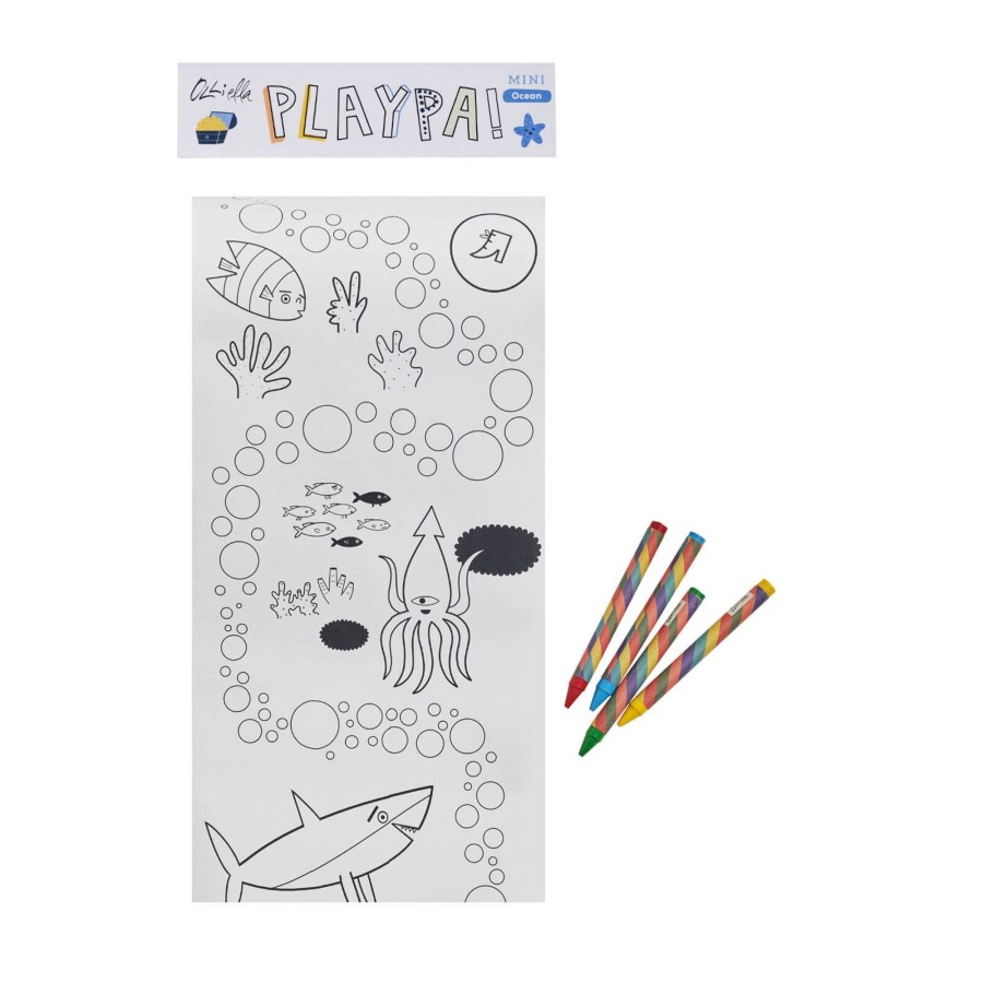 Toys Olli Ella Arts & Crafts | Colouring Paper Roll - Ocean