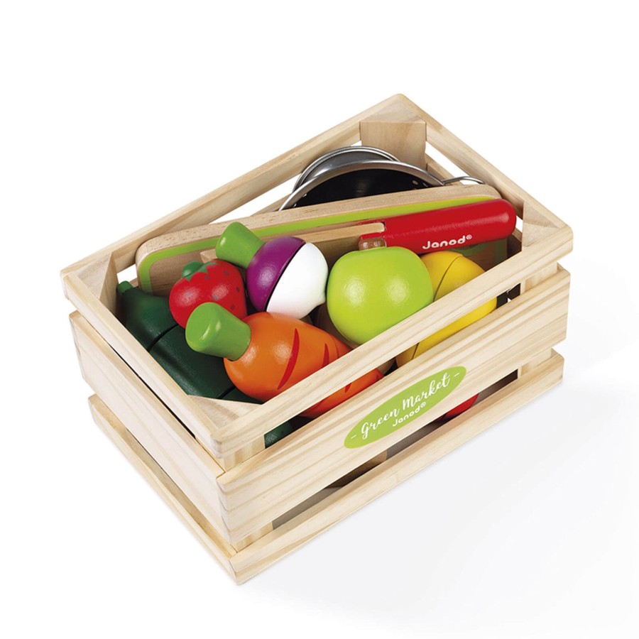 Toys Janod Wooden Toys | Fruits And Vegetable Maxi Set