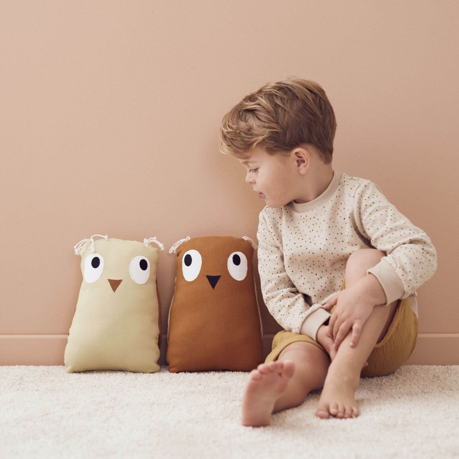 Toys Kids Concept Soft Toys, Comforters | Edvin Soft Toy Owl Green