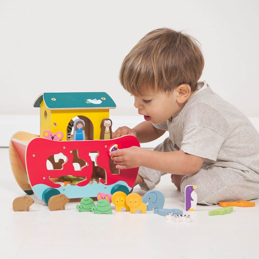 Toys Tender Leaf Shape Sorters, Bead Frames | Noah'S Ark Shape Sorter