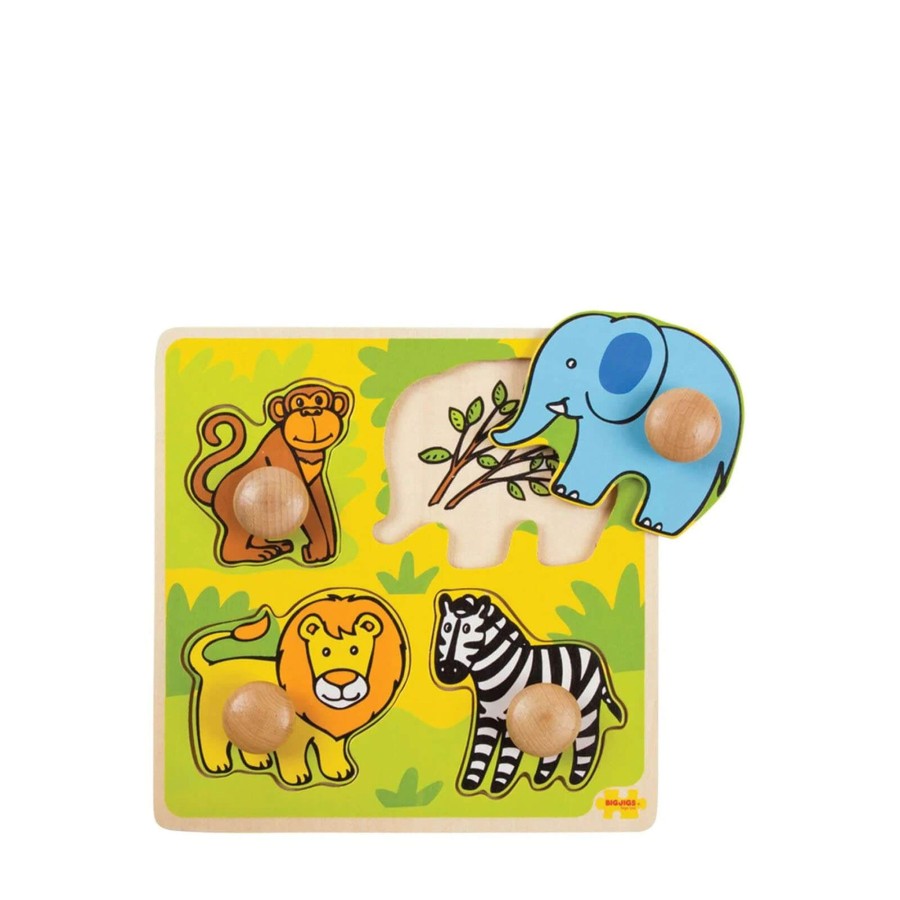 Toys Big Jigs Games, Puzzles, Jigsaws | My First Peg Puzzle - Safari