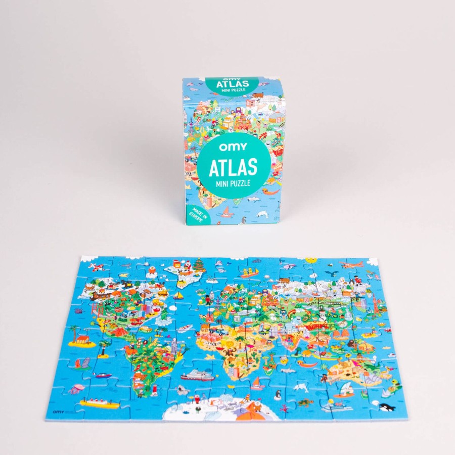 Toys OMY Games, Puzzles, Jigsaws | Mini Puzzle - Atlas