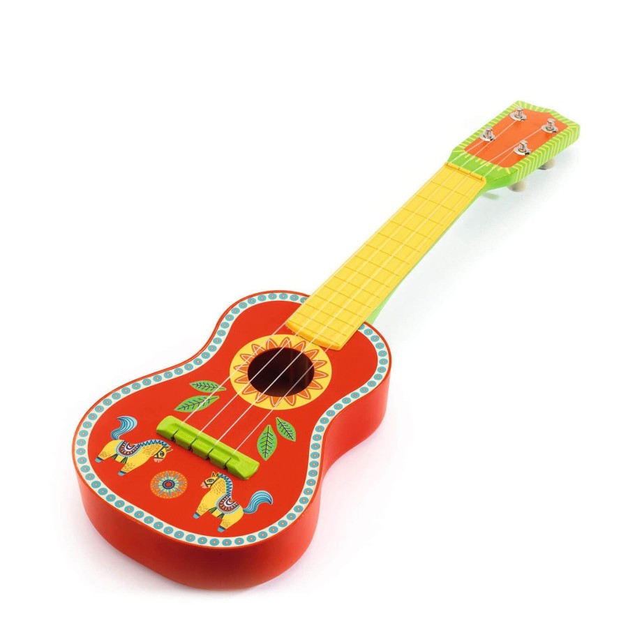 Toys Djeco Musical Instruments | Animambo Wooden Ukukele