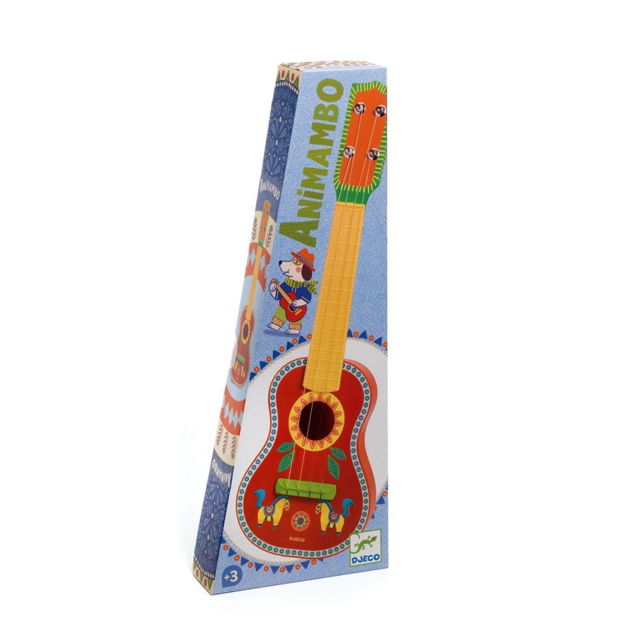 Toys Djeco Musical Instruments | Animambo Wooden Ukukele