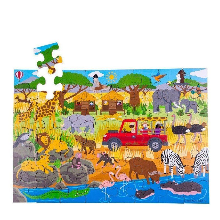 Toys Big Jigs Games, Puzzles, Jigsaws | Floor Puzzle African Adventure - 48 Piece