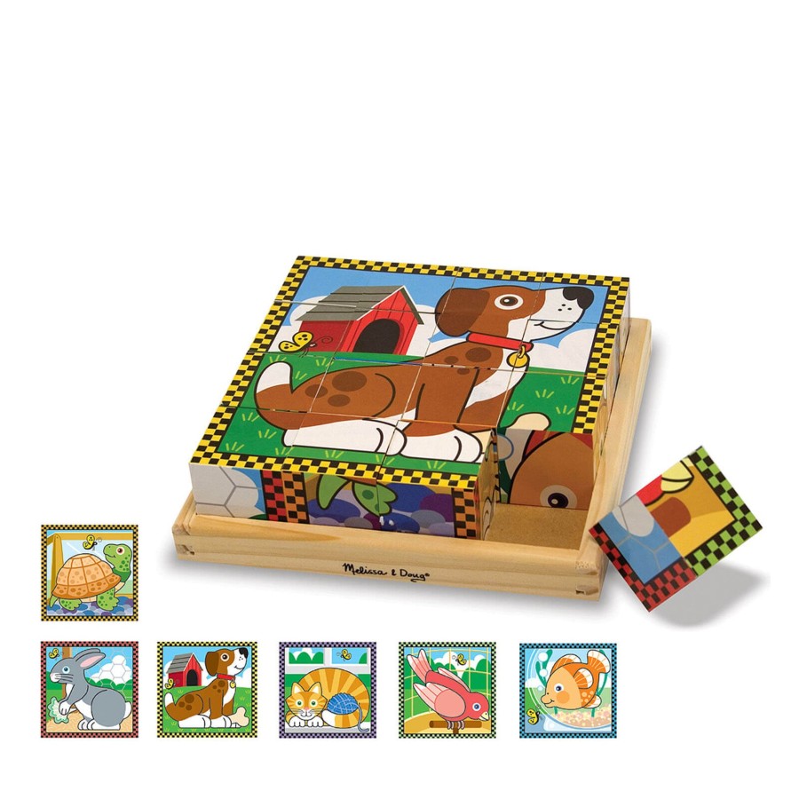 Toys Melissa and Doug Games, Puzzles, Jigsaws | Pets Cube Puzzle