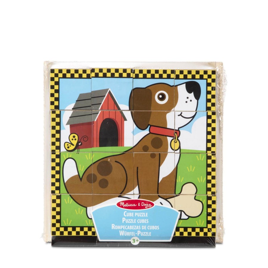 Toys Melissa and Doug Games, Puzzles, Jigsaws | Pets Cube Puzzle